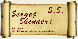 Sergej Skenderi vizit kartica